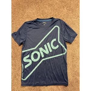 SONIC Drive-In T-Shirt Mens Medium Blue Short Sleeve Graphic Tee Employee